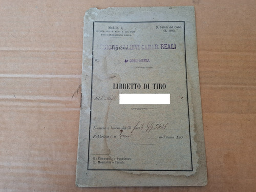 Libretto tiro legione - tiro,