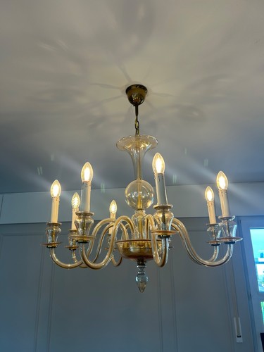Lampadario vintage vetro - lampadario, in
