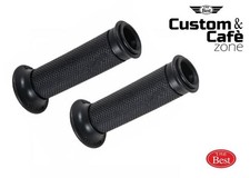 Coppia Manopole 22mm moto scooter universali in gomma cafè racer stradali aperte