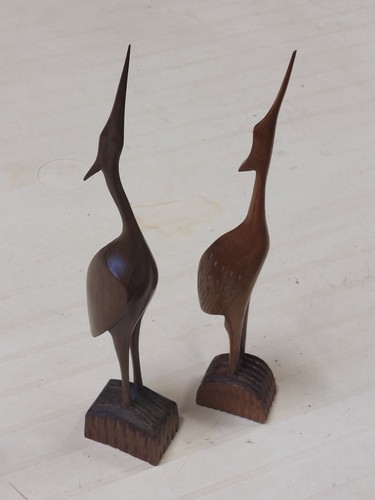 Coppia uccelli legno - di, in