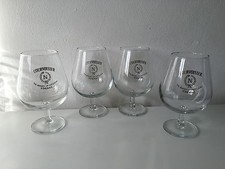 4 calici  Courvoisier Brandy Napoleon Cognac bicchieri vintage