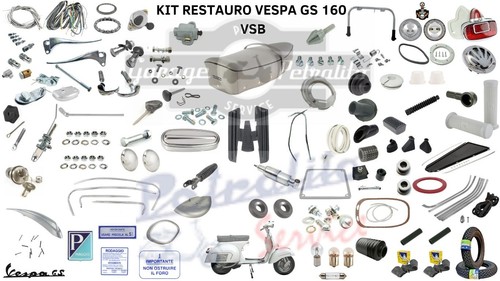 Kit restauro completo vespa - kit, gs