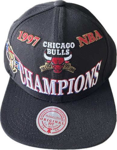 Casquette noire chicago bulls - casquette,