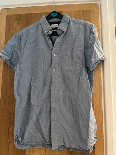 Next camicia uomo oxford blu - oxford,