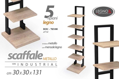 Scaffale libreria ripiani - 5,