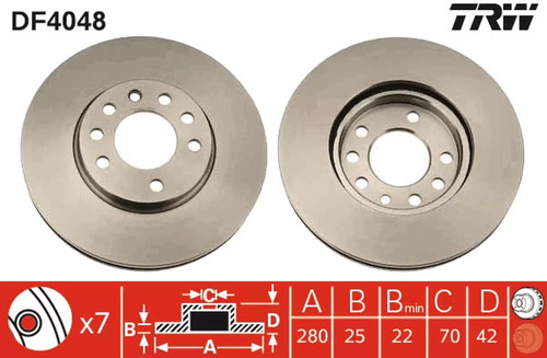 Set freni disco trw - disco,