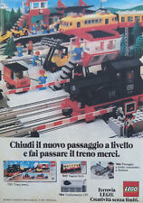 Pubblicità Italian Ritaglio 1983 LEGO Ferrovia Passaggio a livello