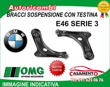 2 BRACCI SOSPENSIONE ANTERIORI CON TESTINA OMG - BMW SERIE 3 E46 DAL 97 AL 2005