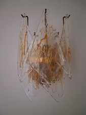 COPPIA APPLIQUE VETRO DI