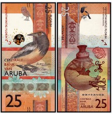 2019 Aruba 25 Florins P-22 UNC NEW Banknote