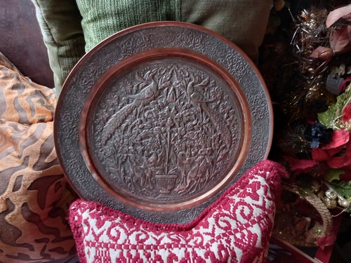 Vassoio ornamentale metallo