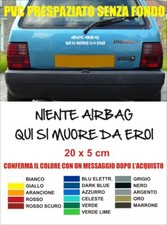 Adesivo Auto Moto NIENTE