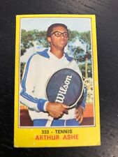 1970 ARTHUR ASHE STICKER CAMPIONI DELLO SPORT PANINI #333 VERY GOOD