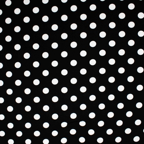Tessuto viscosa pois nero - , al