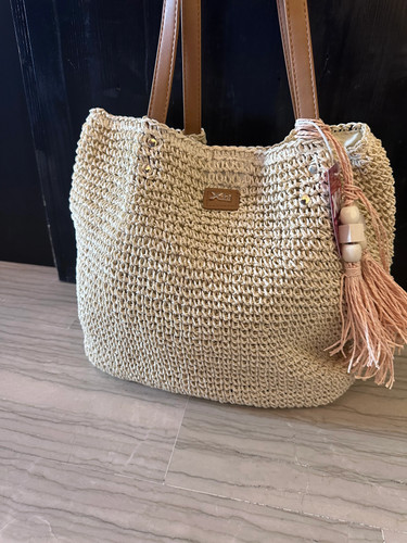 Borsa xti intrecciata naturale - borsa,