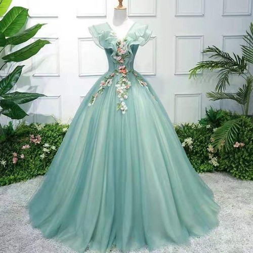 Donna floreale abito ballo - floreale,