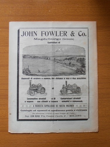 1910 john fowler trattore - fowler, a