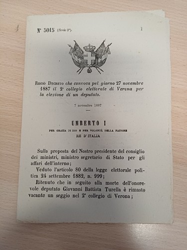 Decreto regno italiagiovanni - regno, d'italiagiovanni