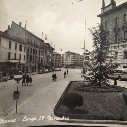 Cartolina antica monza largo - antica,