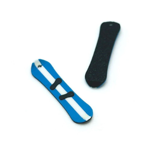 Charm snowboard blu - charm, 3d