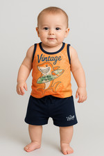 COMPLETO NEONATO BM ART. P502 COTONE 100% SPORTIVO COMODO FANTASIOSO