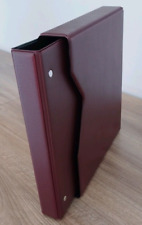 raccoglitore album rosso l con custodia per cartoline banconote santini monete