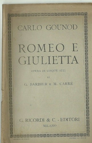 Libretti opera datati - libretti,