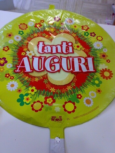 Palloncino tanti auguri fiori - tanti,