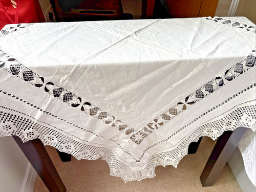 Victorian white linen - victorian,