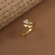 Cuore solo diamante coltivato