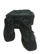 Cristiano Gualtieri scarpe uomo n°39/40 Scamosciato/tela colore nero.