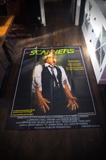 SCANNERS David Cronenberg grande poster film d'epoca francese originale 1981
