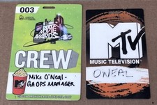 Raro lotto pass backstage MTV