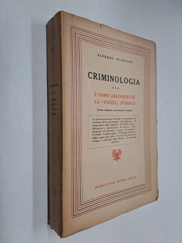 Criminologia uomo - criminologia, l'uomo