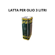 Latta Lattina Contenitore Tanica per Olio Uso Alimentare 3 Litri