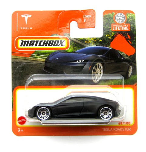 Matchbox tesla roadster nero - tesla,