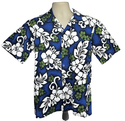 Mens blue floral vintage - floral,