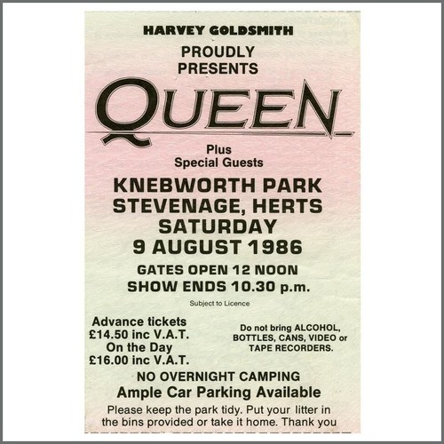 Queen knebworth park - queen,