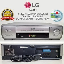 VIDEOREGISTRATORE VHS LG LV281 LETTORE CASSETTE VINTAGE VCR FUNZIONANTE.