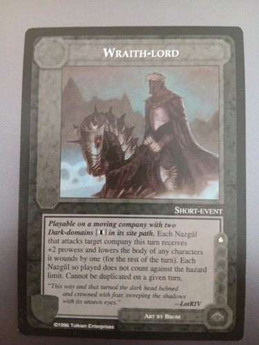 Wraith lord meccg terra di - -,