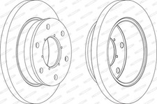 Disco freno FERODO FCR343A per
