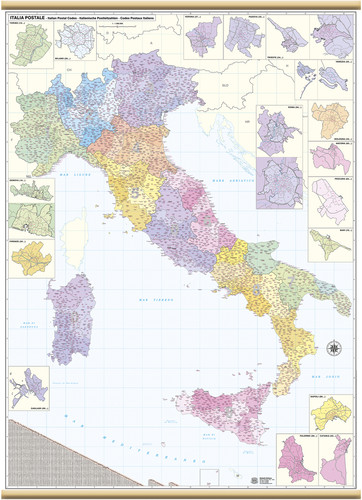 Carta geografica murale - carta,