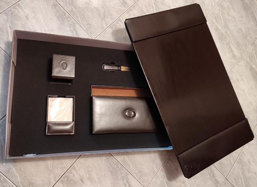 Set scrivania pelle - set,