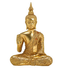 Statua Buddha 31 cm dorata