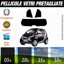 Smart ForTwo dal 2007 al 2014 Pellicole Oscuramento Vetri Posteriori Auto Pre Ta