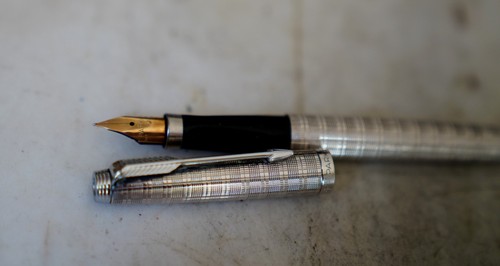 Penna parker argento - penna, pl.