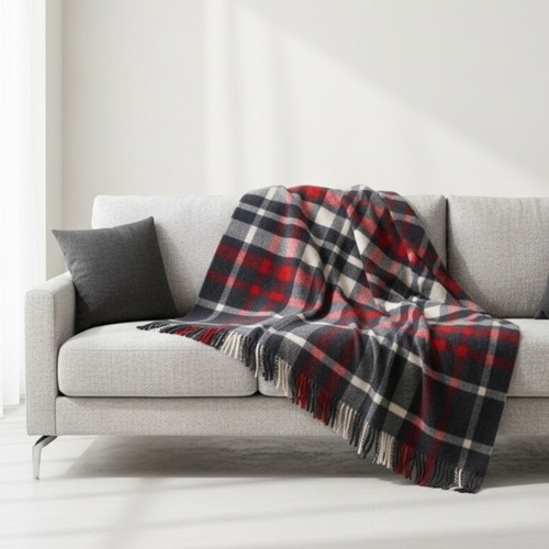 Plaid 100 lambswool - in, di