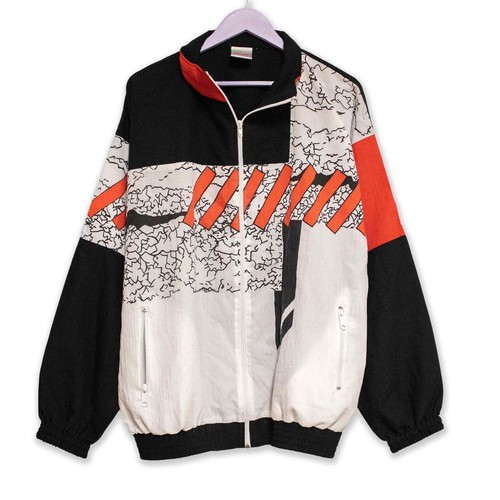 Giacca vento vintage nera - giacca,