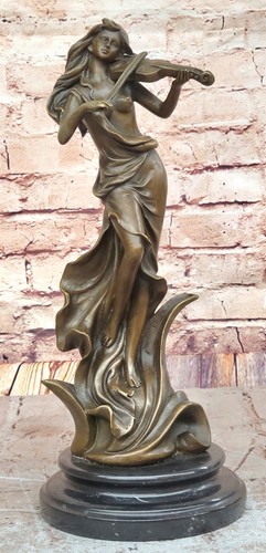 Scultura violinista bronzo - scultura,