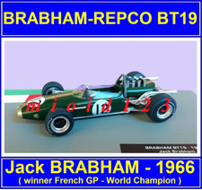 F1 1966 - BRABHAM BT19 : Jack